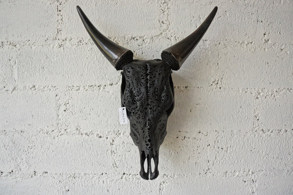 Real Cow Skull Carving 004