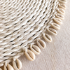 PLACEMAT RAFFIA WITH SHELL 001