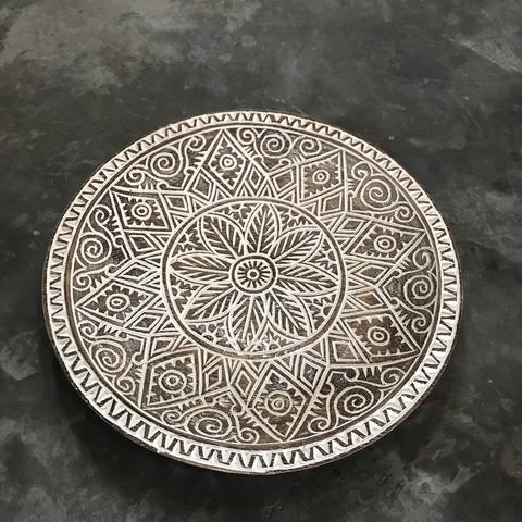 Plate Carving Blackwash A-2