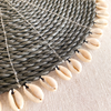 PLACEMAT RAFFIA WITH SHELL 004